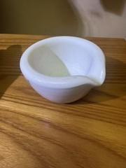 Vintage Coors USA 522-000 Heavy White Porcelain Lab Mortar and Pestle
