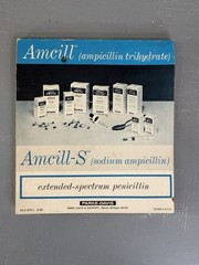 Vintage Amcill Ampicillin Notepad Parke Davis Pharma Advertising