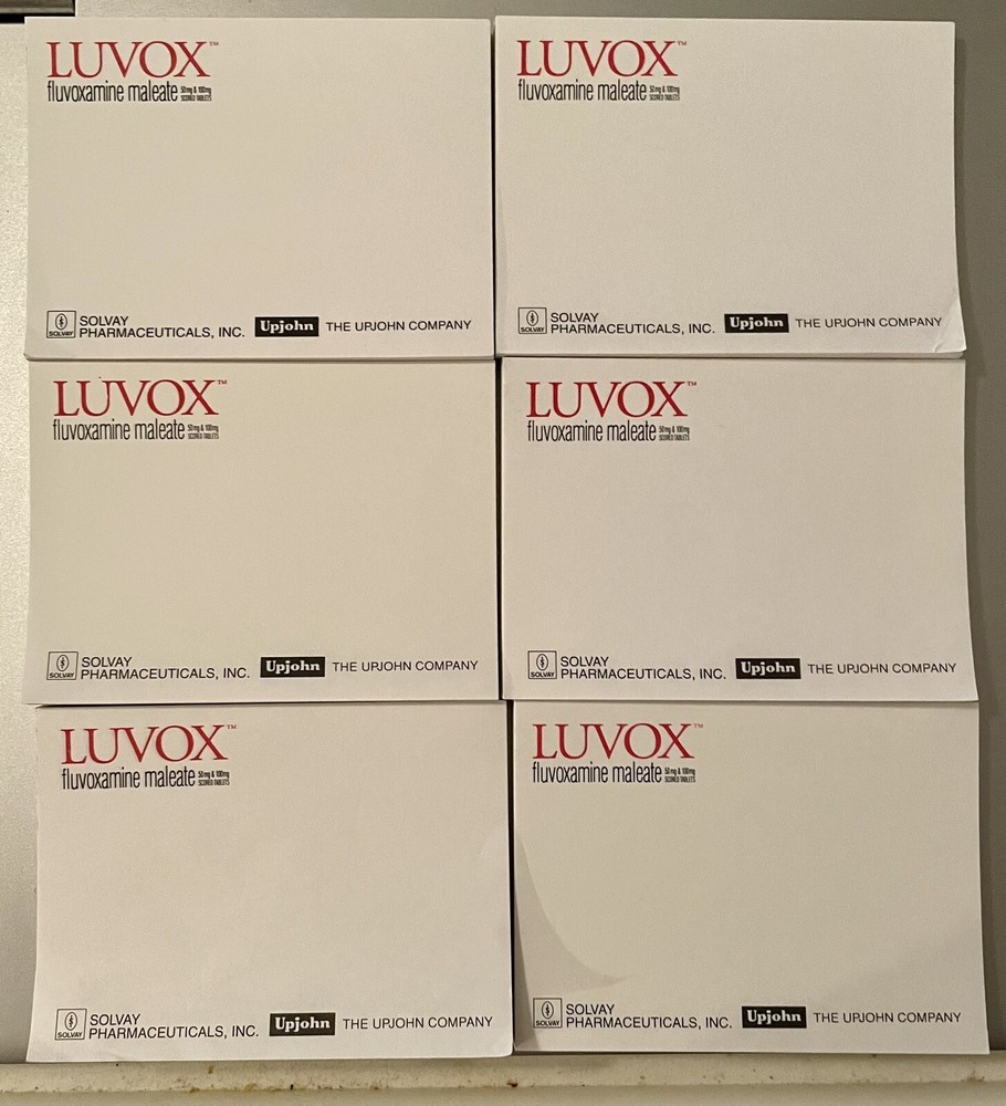 VTG 1990’s LOT of 6 LUVOX Post-it Notes Pads Medical Pharma Drug Logo New NOS