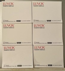 VTG 1990’s LOT of 6 LUVOX Post-it Notes Pads Medical Pharma Drug Logo New NOS