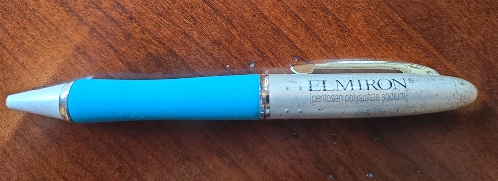 Elmiron Heavy Metal Pen Vintage Pharmaceutical Drug Rep Promo – WRITES!