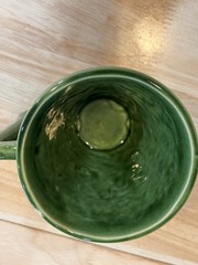Schering Coricidin RX Pharmaceutical Promo Coffee Mug Green Galen 131-201 A.D.
