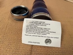 ACIPHEX Pharma Drug Rep Cobalt Blue Stainless Steel Hot/Cold Travel Mug, New