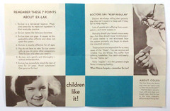 Vintage Ex-Lax Medicine Pharmacy Promotional Mailer Brochure Ad Laxative 1930s