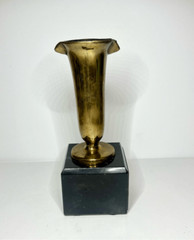 VTG 1943 Solid Brass Pharmacy & Science College Beaker Golden Anniversary Award