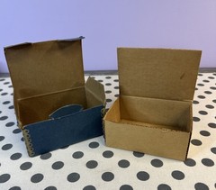 Vintage Pharmaceutical Cardboard Box W/Metal Corners Empty Abbott Labs Medicine