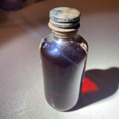 EXTREMELY RARE Antique Roche Full Embrocation Bottle 2fl oz 1930s Pharmacy