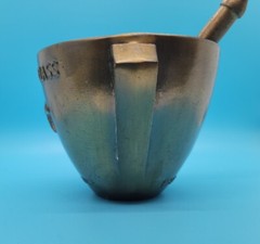 Vintage Pharmacy Class 1970 Mortar & Pestle Rx Secundum Artem Schering
