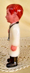 Doctor Figurine Vintage Hong Kong Plastic Stethoscope White Jacket Cake Topper
