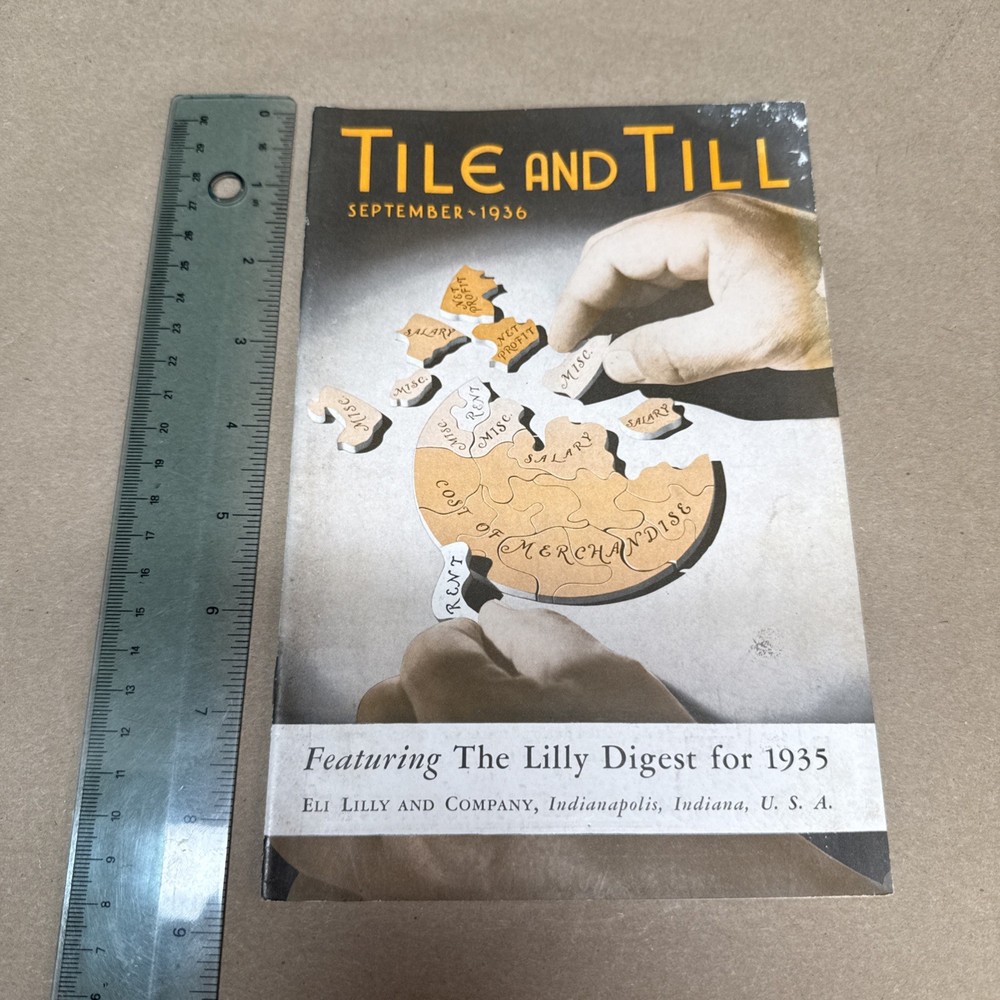 Tile And Till Magazine Eli Lilly And Company September 1936 Indianapolis Indiana