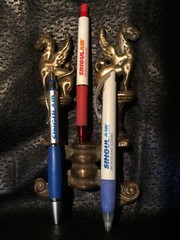 Singulair 3 pen lot 1 Heavy Metal 2 plastic Drug Rep Pharmaceutical push pen
