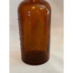 Vintage medicine bottles brown Frontier Asthma Co., Lysol, Chesebrough