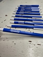 Pharmaceutical Drug Rep Pen Lot Of 10 Ortho Tri-Cyclen Geodon Pepcid Plavix