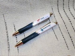 Drug Rep 2 LIPITOR Heavy Metal Silver Beautiful Click Pens Caduet Pearl