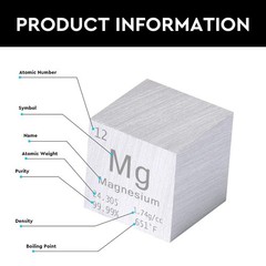 10 Pieces Element Cube Set 1” Tungsten Metal Cube, Periodic-Table of Elements…