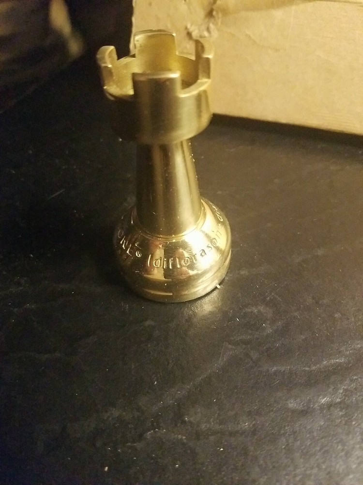 Brass Chess Piece Engraved FLORONE