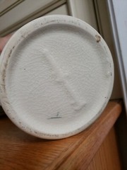 RARE~VINTAGE CERAMIC HERBS APOTHECARY JAR CANISTER MEDICAL POTNETLLIAS REPTANS