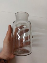 Antique Glass Pharmacy Chemist Apothecary Science Bottle With Stopper