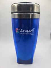 Seroquel 16 Oz Stainless Steel Travel Mug Pharmaceutical Drug Rep Promo Advert
