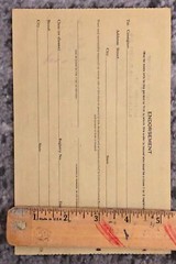 Vintage Opium Form July 31, 1952 US Treasury Dept. Drugstore Doctor Medical