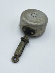 Antique French Mini Aluminium BOR Advertising 4 2/5 Lbs Pan