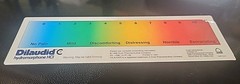 DILAUDID HYDROMORPHONE PAIN SCALE RULER Plastic -Pharmaceutical Rare Promo