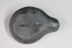 VTG Tabron Metal Paperweight Salesman Sample Gift Fetal Baby Parke-Davis (s824)