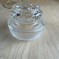 Antique Apothecary Glass Jar With Lid Candy Store Container
