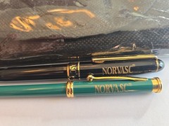 NORVASC Metal Pens + Tote Bag Pharmaceutical Promo RARE Medical – Pens Write!