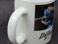 Diflucan Mug Drug Rep Pharmaceutical Promo Advertising Colorful Fungus Design