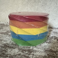Vintage Pepcid Rainbow Spiral Paper Tablet Drug Rep advertisement New 2.75“ Tall