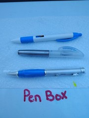 Singulair 3 pen lot 2 Metal 1plastic Drug Rep Pharma Movie Prop Swag New