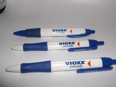 Lot of 3 Vioxx Pharmaceutical Promo Pens – Discontinued Drug Rep Marketing