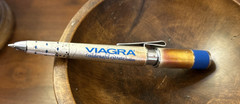 Vintage Viagra Promotional Pen Blue Band Large Early Rare