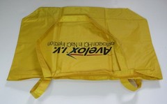 Huge Avelox Vinyl Zippered Tote Drug Rep Pharmaceutical Promo Advertising Yellow