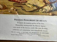 A HISTORY OF PHARMACY IN PICTURES 1954 PRINT#8 Great Gift For Doctor 22″×18″