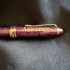 Aricept Donepezil HCl Burgundy Gold Pharmaceutical Collectible Promo Pen