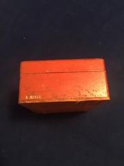 Vintage E.H.SARGENT ANTIQUE HINGED WOODEN BOXED SET APOTHECARY BRASS WEIGHTS