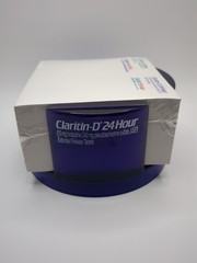 Claritin-D 24 Hour Loratadine Pharmaceutical Ad Sticky Notes & Holder Purple