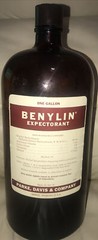 Benylin Expectorant 14” Bottle, One gallon Vintage Parke-Davis Empty