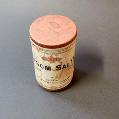 Vntg ADRUCO Cardboard Container Alexander Drug Company Oklahoma City Epsom Salts