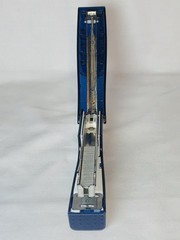 Vintage SINGULAIR Drug Rep Stapler – Blue Stand-Up Desktop Collectible Rare