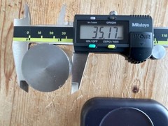 Tungsten, Magnesium & Titanium Solid Metal Cylinders length55mm diam35mm