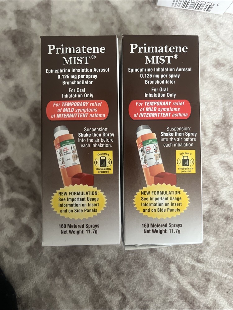NEW Primatene Mist Epinephrine Inhalation Aerosol 0.125mg Spray Bronchodilator