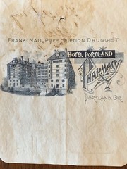 RARE PRESCRIPTION~NAU’S HOTEL PORTLAND PHARMACY~1st 24 HOUR DRUGSTORE IN U.S.