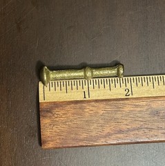 Antique Brass Mortar Pestle Small Apothecary Tools Solid Brass Vintage 1.3’ Inch