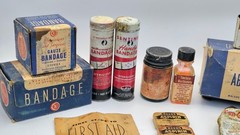 Vintage/Antique First Aid Bandages Bengay Aspirin Johnson & Johnson Walgreens…