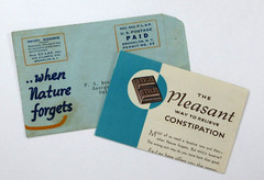 Vintage Ex-Lax Medicine Pharmacy Promotional Mailer Brochure Ad Laxative 1930s