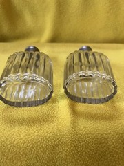 2 Antique Ribbed Drug Apothecary Medicine Chemist Bottles
