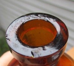 Hymosa Medicine Bottle Walker Pharmacal Company St. Louis Glass Amber